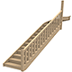 Escalier quart tournant haut
