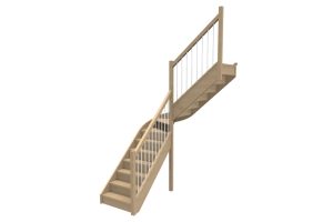 Escalier quart tournant
