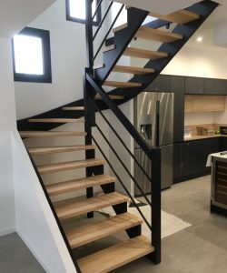 escalier demi tournant design