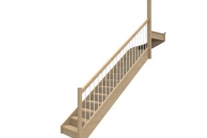 escalier quart tournant haut